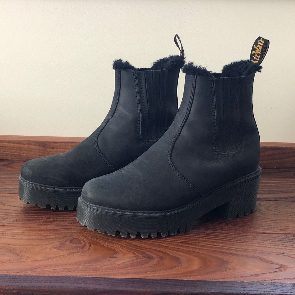 Dr. Martens Women's Rometty FL Quad Platform Chelsea Black Moldova - size 9